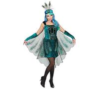 COSTUME VESTITO ABITO TRAVESTIMENTO CARNEVALE COSPLAY ADULTO DONNA - PAVONE - 0806