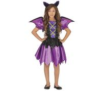 Costume vestito abito travestimento carnevale pipistrello halloween 5-12 anni