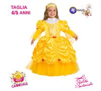 COSTUME VESTITO DI CARNEVALE BAMBINA PRINCIPESSA BELLE BELLA E LA BESTIA PEGASUS