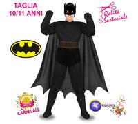 COSTUME VESTITO DI CARNEVALE BATMAN BAT MAN 10/11 ANNI PEGASUS F1837