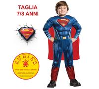 COSTUME VESTITO DI CARNEVALE SUPERMAN 7/8 ANNI RUBIES 640813