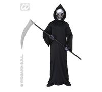 COSTUME VESTITO GRIM REAPER BAMBINO 8/10 ANNI CARNEVALE HALLOWEEN