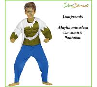 GUIRCA COSTUME HULK BAMBINO 5-6 ANNI