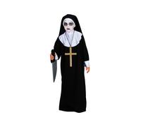 COSTUME VESTITO MASCHERA TUNICA HALLOWEEN E CARNEVALE SUORA HORROR