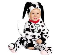 COSTUME VESTITO TRAVESTIMENTO CARNEVALE BAMBINO DALMATA CANE 12/18 MESI CM. 92