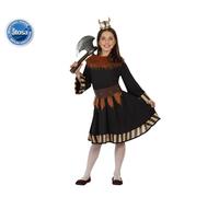 Costume vichingo da bambina 7/9 anni abito vikingo storico guerriero nordico