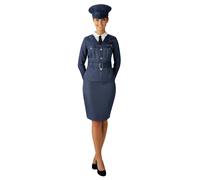 Costume Vintage Da Hostess D'Aviazione Per Donne Uniforme Anni 1940