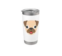 Costume viso cane Bicchiere termico in acciaio inox doppia parete