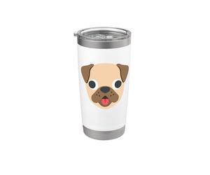 Costume viso cane Bicchiere termico in acciaio inox doppia parete