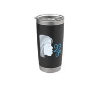 Costume viso che soffia il vento Bicchiere termico in acciaio inox doppia parete