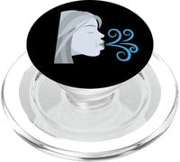 Costume viso che soffia il vento PopSockets PopGrip per MagSafe