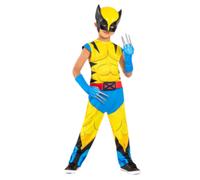 Costume wolverine per bambino - tuta intera, guanti e maschera - disponibile in diverse taglie
