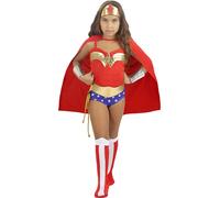 Costume Wonder Woman classico per Bambina (Ufficiale Warner Bros) Funidelia