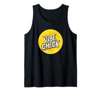 Costume Yellow Vibe Check Statement Canotta