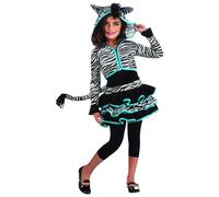 Costume Zebra con Felpa e Cappuccio Bambina Drama Queens Rubie's 881380