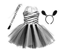 Costume zebra per ragazze, travestimento per feste di compleanno, animale | Set gonna tutù cerchietto a coda zebra per ragazze dai 1 ai 12 anni, Halloween, compleanno, Natale, carnevale, feste, scena,