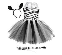 Costume zebra per ragazze, travestimento per feste di compleanno, animale | Set gonna tutù cerchietto a coda zebra per ragazze dai 1 ai 12 anni, Halloween, compleanno, Natale, carnevale, feste, scena,