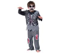 Costume zombie spaventoso disponibile in varie taglie