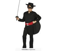 COSTUME BANDITO NERO 10-12 ANNI