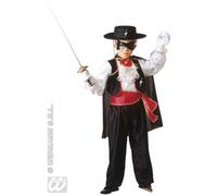 COSTUME ZORRO EROE MASCHERATO BAMBINO 4/5 ANNI