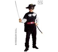 COSTUME ZORRO IL BANDITO MASCHERATO BAMBINO TAGLIA 5/7 ANNI