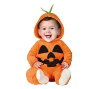 Costume zucca di halloween bimbo bimba