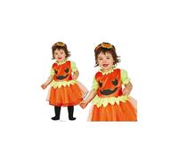 COSTUME ZUCCA HALLOWEEN CARNEVALE ABITO VESTITO ZUCCHETTA BIMBA NEONATA