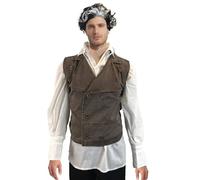 Costumeteers Sweeney Todd - Costume completo per camicia e parrucca, Multicolore, M