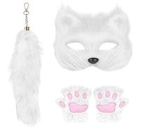 Costumi Animali per Donne, Costumi Halloween, Guanti A Divertenti Copertura Per Il Viso Coda Accessorio Per Cosplay Halloween Per Adulti Donne Travestimenti
