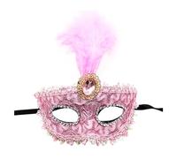 Costumi Carnevale Donna - Protezione Per Il Da Ballo Per Il Trucco Da Donna Dipinta Con Polvere D'Oro Protezione Per Il Per Feste Di A Mezza Faccia Con Più Angoli (One Size)