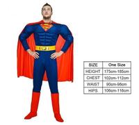 costumi carnevale supereroi completi vestiti adulti Superman Batman copia Mascot