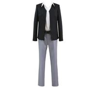 Costumi Cosplay Anime Per Karma Akabane Uniforme Vestito Con Cintura Halloween Vestito Per Uomini Donne (Nero,XL)