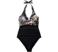 Costumi da Bagno Donna Ruched Piscina Contenitivo Pancia Costumi da Mare Incrociato Davanti Sexy Push Up Costumi Interi Brasiliana Taglie Forti Swimsuit Un Pezzo Curvy Sportivo Costumi da Nuoto