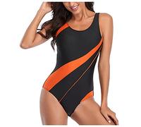 Costumi da Bagno Interi Donna con Scollo U Sportivo Costumi Interi Push Up Costume da Mare Spiaggia Piscina Sexy Costume da Bagno Intero Donna di Moda Beachwear Brasiliana Swimsuit