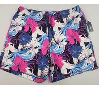 Costumi Da Bagno Pantaloni Corti XL Rosa Blu Con Tasca Floreale $68 Uomo