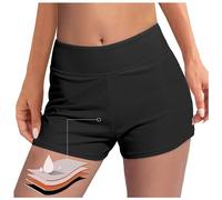 Costumi da bagno per ciclo mestruale a prova di perdite, bikini mestruale, pantaloncini boyleg con fondo impermeabile, per nuoto, mutandine per incontinenza a vita alta con controllo della pancia,