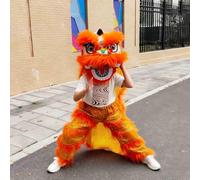 Costumi da danza del leone e del drago, con animazione lampeggiante, adatti per altezze 80-185 cm/31-73 pollici, S, M, L(Orange,S)