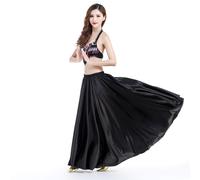 Costumi da danza del ventre con gonna lunga in raso lucido a 360° Full Circle