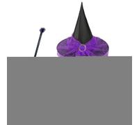 Costumi da di Halloween per bambine, kit di per costume da con scopa e gonna per cosplay, regolabili per Halloween, feste, costumi, fotografie a tema