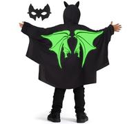 Costumi Da Pipistrello Per Bambini Mantello Pipistrello Maschera Da Pipistrello Vestito Halloween Bambino Costume Da Carnevale Bambino Vestito Halloween Cosplay (M)
