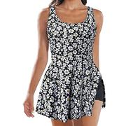 Costumi da Piscina Donna Push Up Curvy Bikini Set Tankini Imbottito Sexy Mare Costumi da Bagno Spiaggia Due Pezzi Beachwear Taglie Forti Vita Alta Costume da Bagno con Pantaloncino Contenitivo