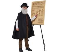 Costumi della California Charles Darwin Child Medium Black/Brown
