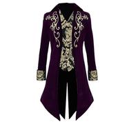 Costumi di Halloween da donna moda frac giacca gotica abito da sera stile abbigliamento