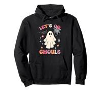 Costumi di Halloween Fantasma Costume Retro Groovy Let's Go Ghouls Felpa con Cappuccio