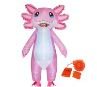 Costumi Di Halloween Gonfiabili Fai Esplodere La Tuta Axolotl Con Un Soffiatore Abbigliamento Cosplay Per Feste A Tema, Spettacoli Teatrali, Giochi Ruolo, 160~190 Cm Donne E Uomini