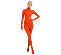 Costumi di Halloween per adulti, tuta a corpo intero, body elasticizzato in spandex per feste cosplay, tinta unita, con viso aperto, unisex, divertenti abiti da performance per donne e uomini