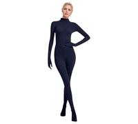 Costumi di Halloween per adulti, tuta a corpo intero, body elasticizzato in spandex per feste cosplay, tinta unita, con viso aperto, unisex, divertenti abiti da performance per donne e uomini