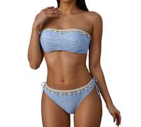 Costumi Donna con Reggiseno a Fascia 2025 Balconcino Lusso Sportivi Offerta Anti Formose out Estate Line Trasparente Piume Particolare Costine Cambiano Nascondono Operate Spagnoli Piatta
