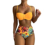 Costumi Donna Mare Push Up Mare Spiaggia Sexy Beachwear Due Pezzi Vita Alta Estate Brasiliana Bikini Sets Triangolo Surf Taglie Forti Costume Piscina Elastico Classico Coordinati Costumi Da Bagno