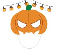 Costumi fantasma per la copertura del viso del fumetto - Schermo facciale di per,Copertura per il viso portatile, costumi fantasmi per le vacanze per feste, danza, carnevale
